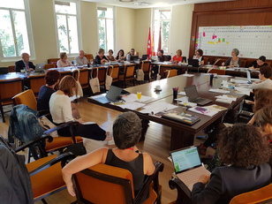 Un'immagine del kickoff di Madrid nel giugno scorso