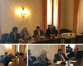 Alcune immagini dell'incontro di questa mattina