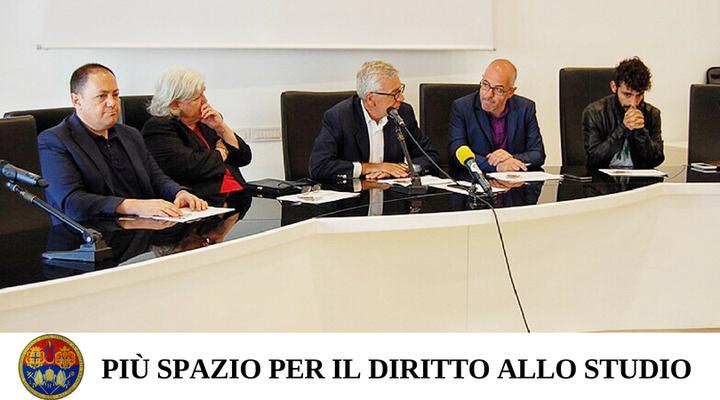 Da sinistra: Roberto Deriu, Maria Del Zompo, Francesco Pigliaru, Giuseppe Dessena, Federico Orr&ugrave;