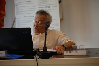 Giampiero Griffo durante il suo intervento