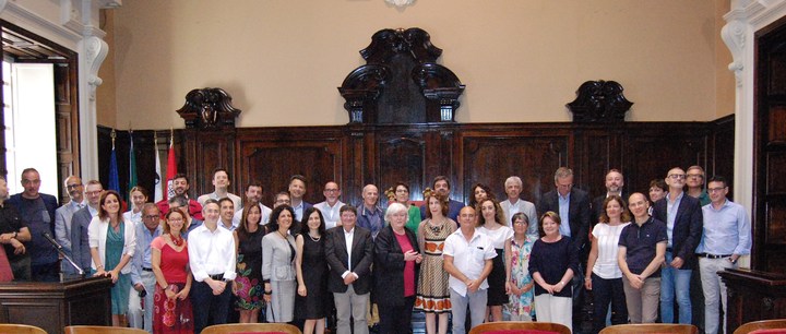 Foto di gruppo finale con i coordinatori dei corsi di laurea