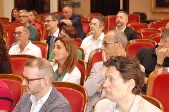 Le immagini dell'incontro questa mattina tra il Rettore, il Prorettore vicario Francesco Mola e il coordinatore del Presidio della Qualit&agrave; Elio Usai e i coordinatori dei corsi di laurea.