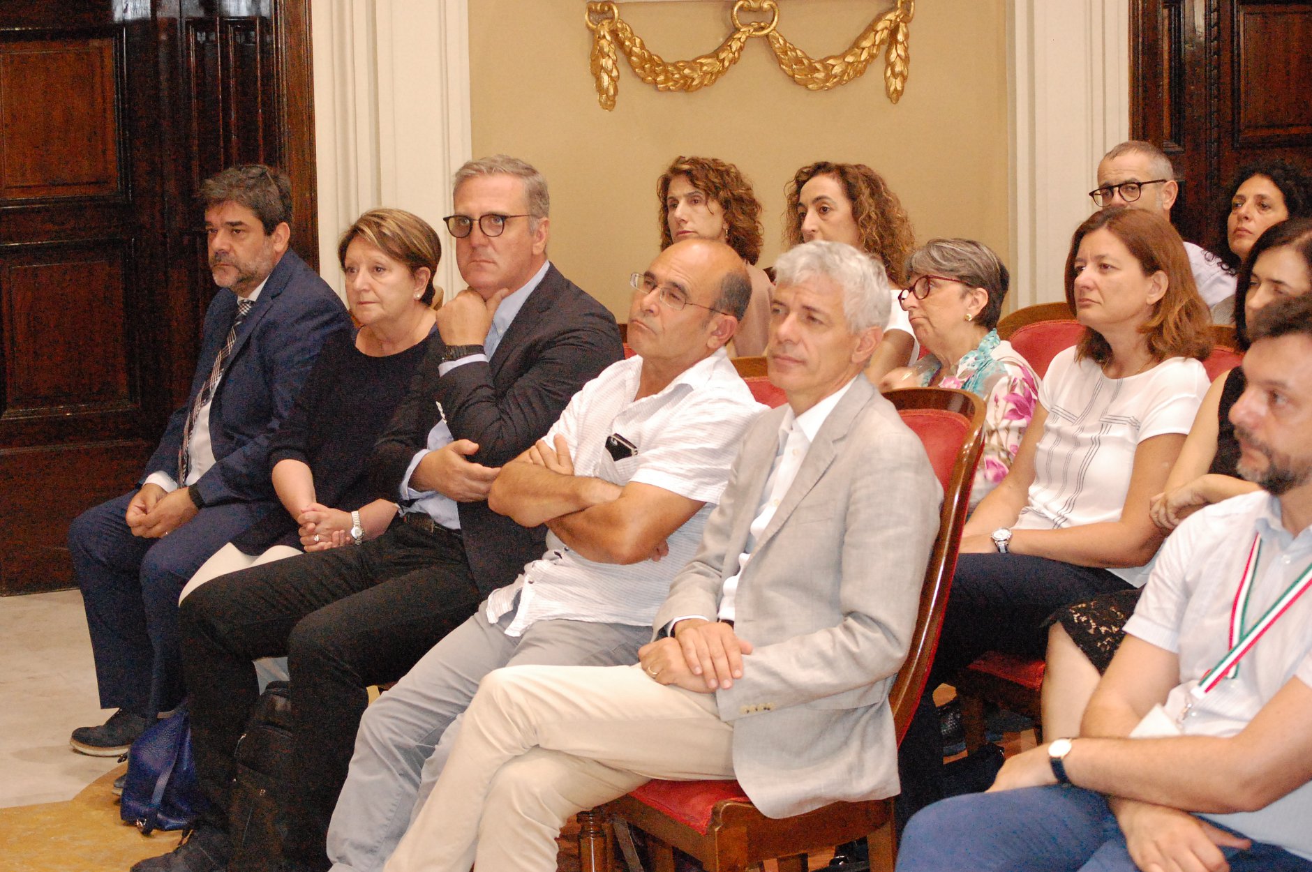 Le immagini dell'incontro questa mattina tra il Rettore, il Prorettore vicario Francesco Mola e il coordinatore del Presidio della Qualit&agrave; Elio Usai e i coordinatori dei corsi di laurea.
