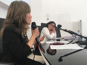 Rita Pilia e Ester di Napoli, durante la sessione pomeridiana di gioved&igrave; 5 luglio della Summer School