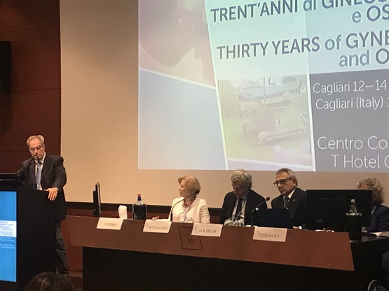 L'intervento del professor Marongiu ai lavori di "Trent'anni di ginecologia e ostetricia" in corso al T-Hotel