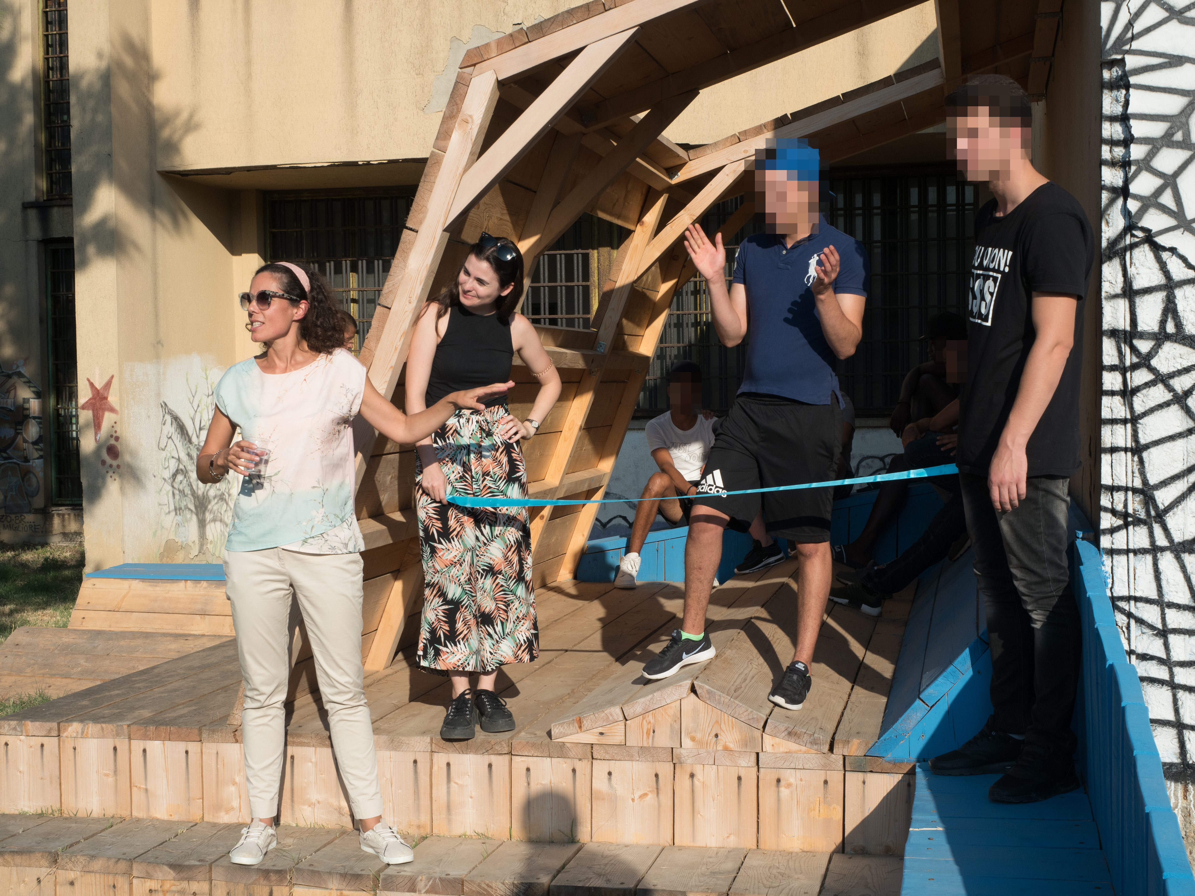 Le immagini dell'inaugurazione dello spazio all'aria aperta, destinato agli incontri tra i minorenni ospiti dell'IPM di Quartucciu e le loro famiglie. Il progetto &egrave; stato realizzato da Alice Salimbeni, laureata magistrale in architettura