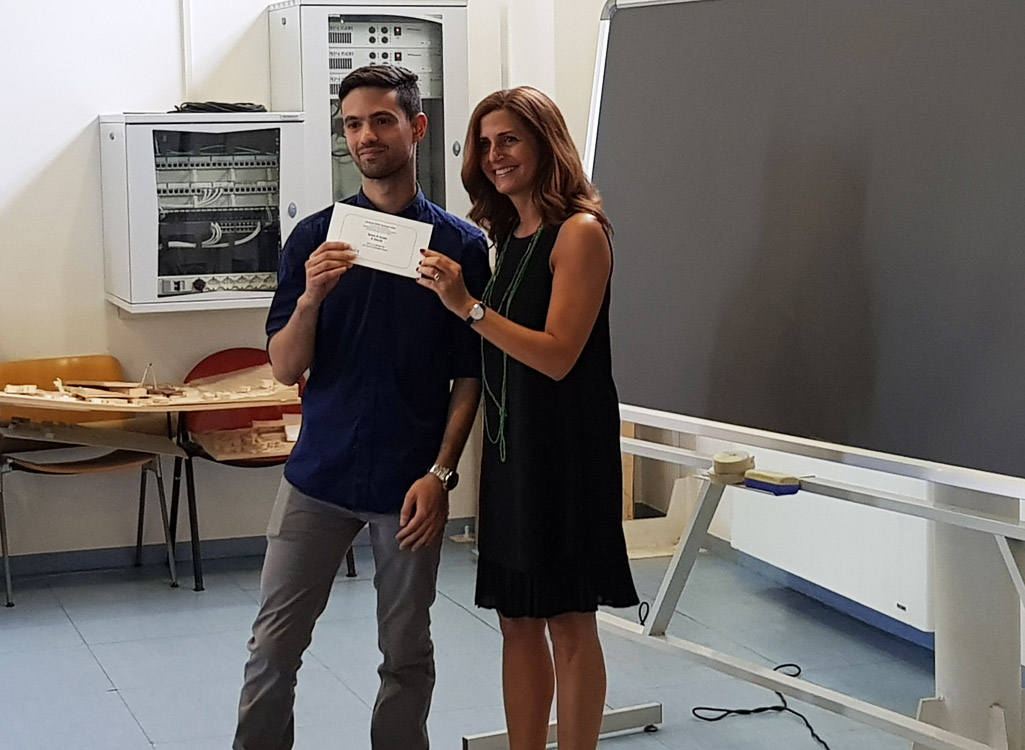 Premiazione nell'aula Alfa di Ingegneria