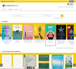 Pagina iniziale dell'OPAC BiblioSar