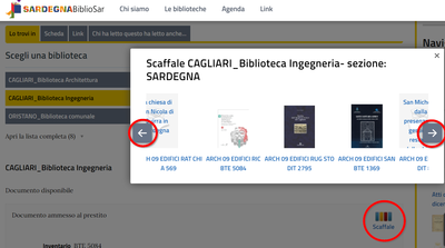 Scaffale virtuale su OPAC BiblioSar
