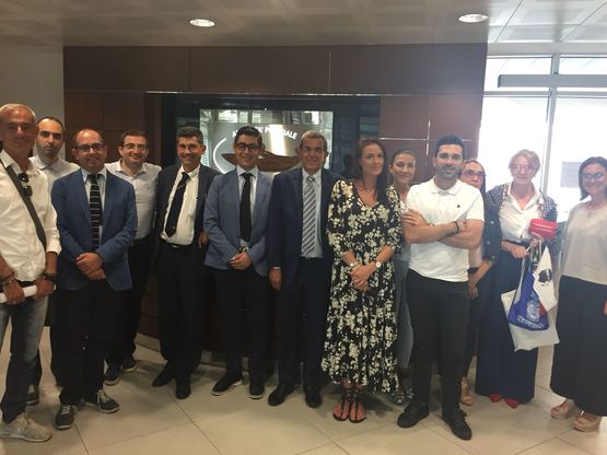 Olbia. I partecipanti all'evento di lancio di List port, tenutosi nella sala della Stazione marittima