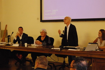 L'aula magna di via Corte d'Appello
