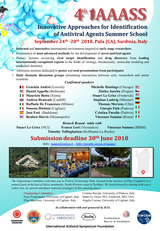 Locandina del 4&deg; corso "Innovative approaches for the identification of novel antiviral agents", scaricabile dal sito della Summer School