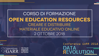 Il corso tenuto dalla responsabile del settore formazione della rete GARR, Gabriella Paolini, &egrave; legato al tema delle OER