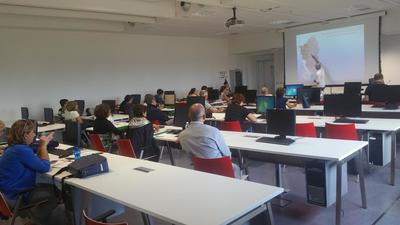 Una delle lezioni in aula della Summer School