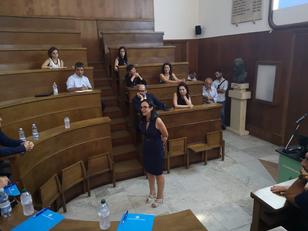 Lo storico Teatro anatomico dell'Universit&agrave; di Cagliari ha ospitato l'incontro aperto da Maria Chiara Di Guardo (al centro della foto)