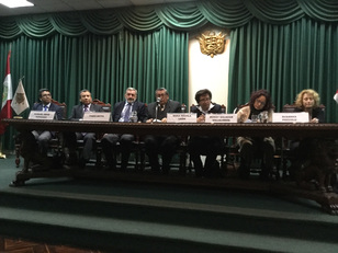 Una foto dei relatori al convegno in Per&ugrave;