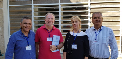 Da sinistra, Elias Maccioni, Enzo Tramontano, Cristina Parolin e Franco Lori