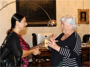Eleonora Bullegas intervista il Rettore Del Zompo per l'Agenzia Giornalistica Italia