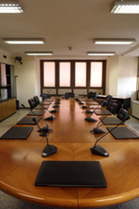 La sala di una delle commissioni del Consiglio regionale