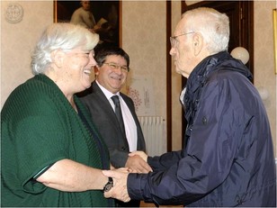Con Tullio Angius, nipote di Luigi Piloni