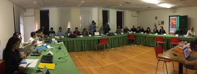 Sardara. La sala conferenze in una fase delle azioni di condivisione tra aziende e mondo della ricerca