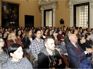 L'Aula magna durante l'incontro