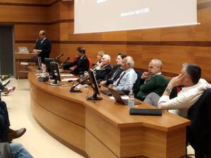 Monserrato. Una fase dei lavori in aula magna di Medicina