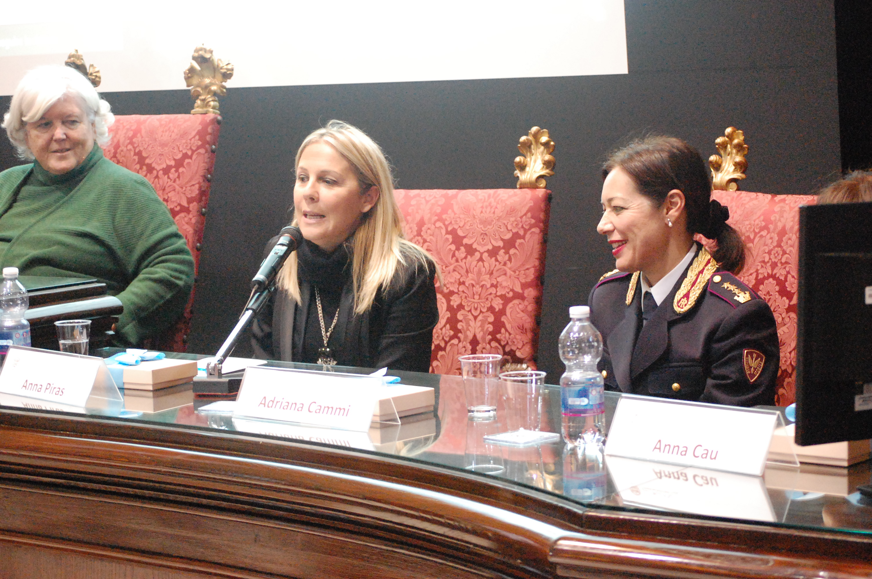 Il Rettore, Anna Piras e Adriana Cammi