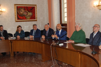 La conferenza stampa, questa mattina in Rettorato