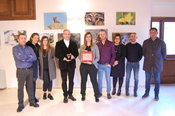 Foto di gruppo al termine della cerimonia di consegna del Premio