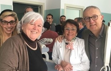 Da sinistra, Elisabetta Cotti, Maria Del Zompo (rettrice Universit&agrave; Cagliari), Gloria Denotti (docente Odontoiatria pediatrica, Cagliari) e Giorgio Sorrentino (direttore generale Azienda ospedaliera universitaria, Cagliari)