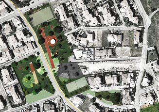 Villacidro. Programma di riordino urbano. Il parco urbano in prossimit&agrave; degli istituti scolastici