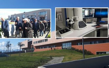 Monserrato (CA). Collage fotografico inerente l'inaugurazione del Cesar (Centro servizi d'ateneo per la ricerca). Situato in Cittadella universitaria, &egrave; nato nel novembre 2017