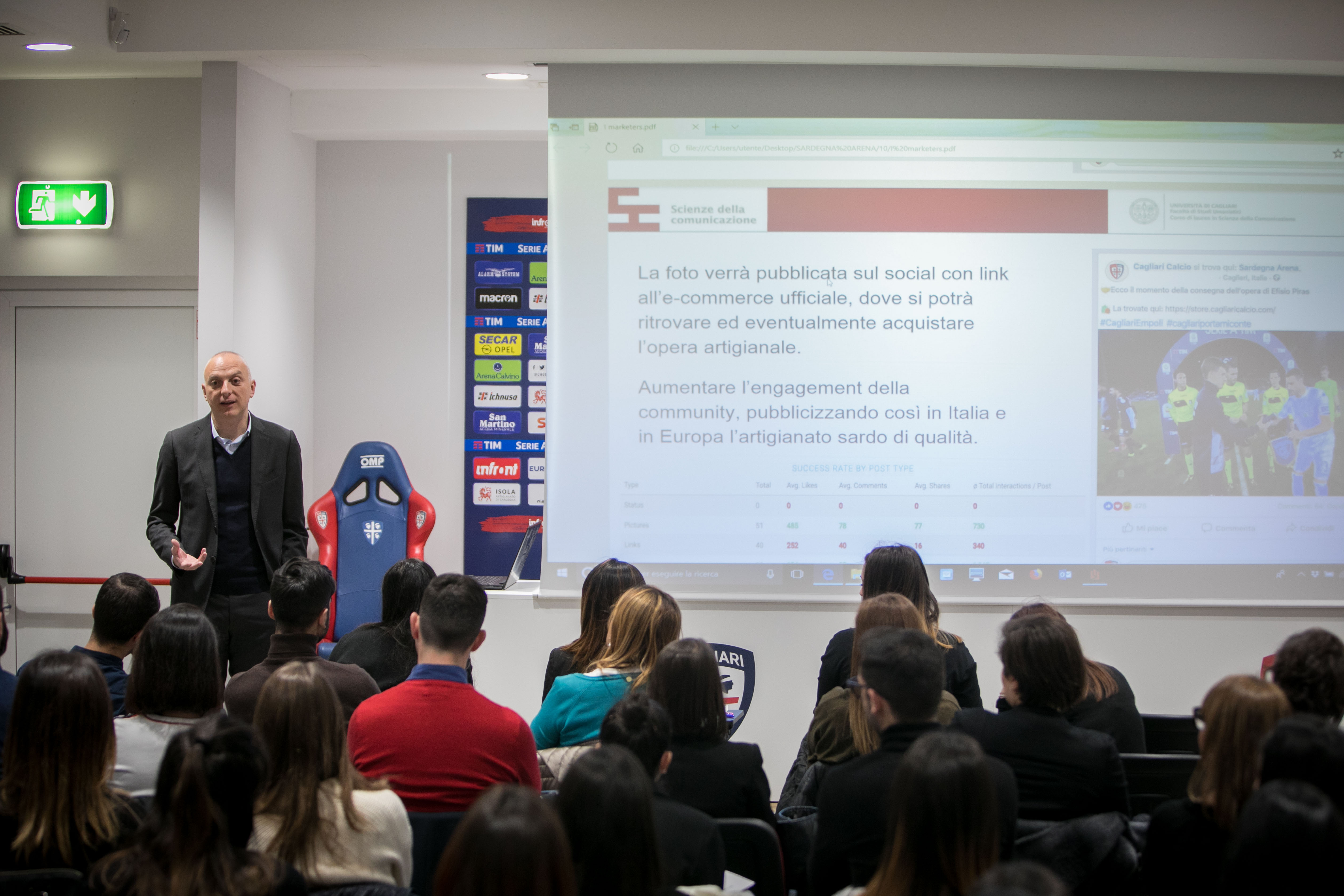 L'intervento di Mario Passetti, DG del Cagliari