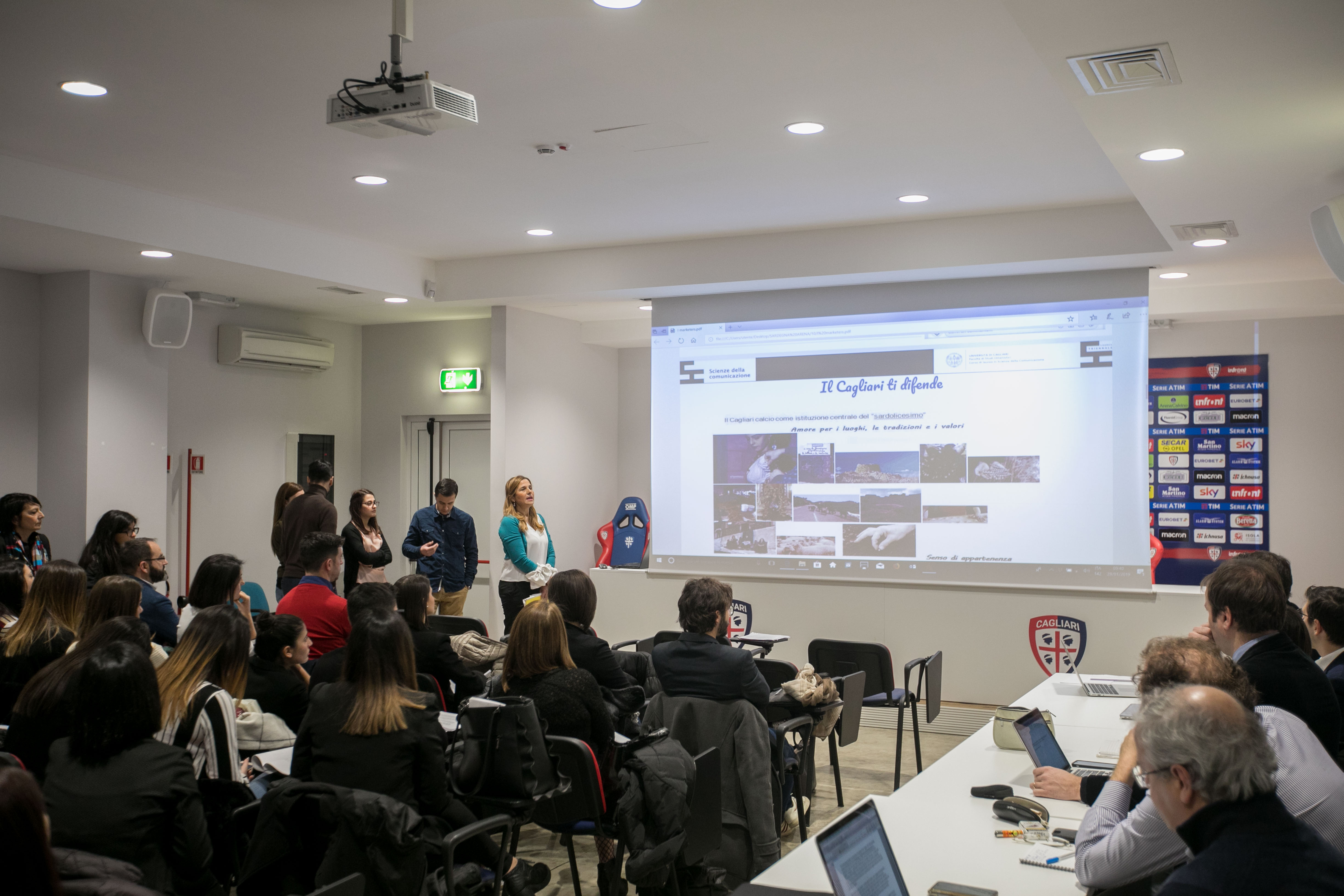 Un momento delle presentazioni dei project work