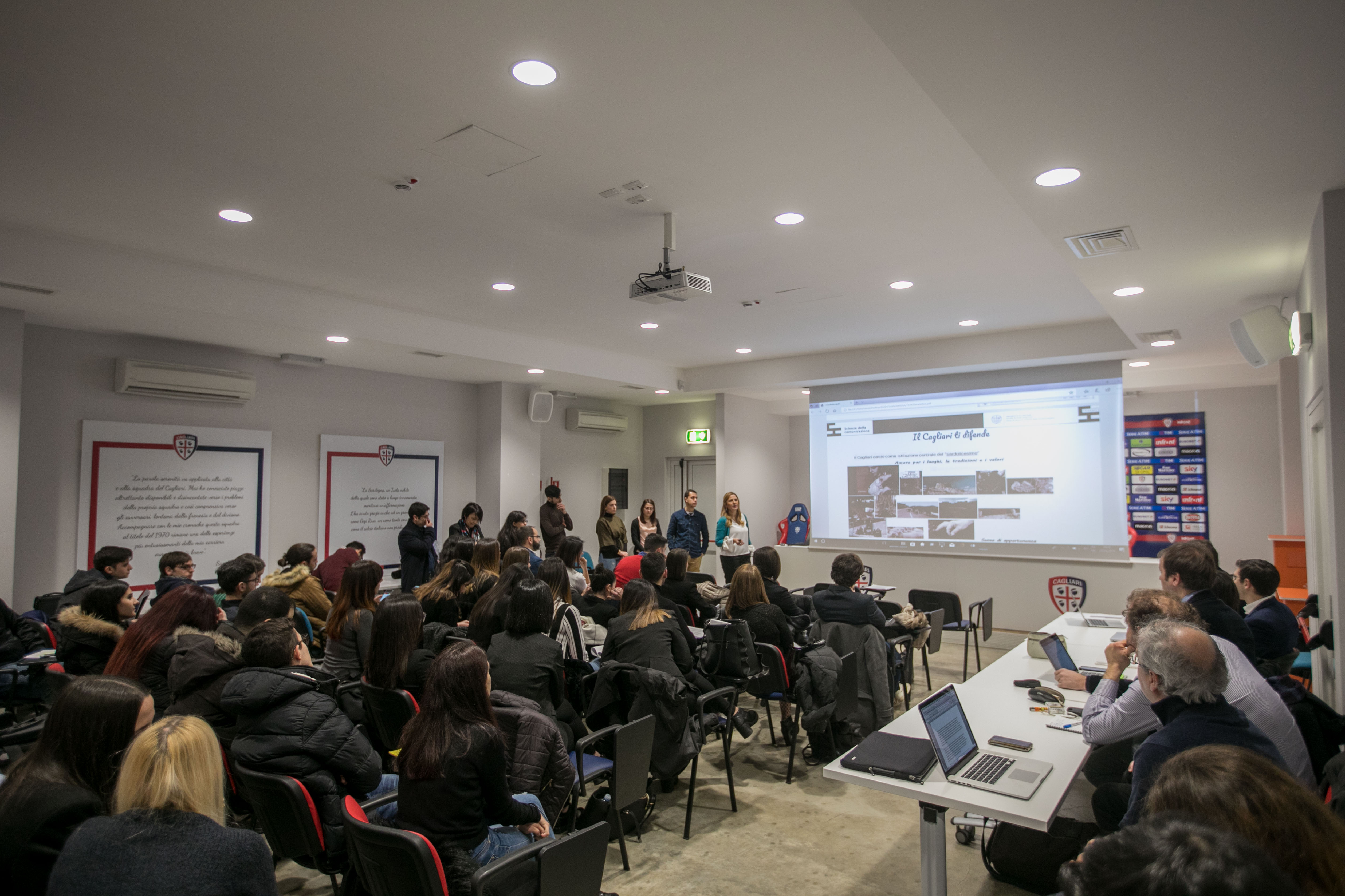Un momento delle presentazioni dei project work