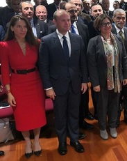 Vanessa Frazier, Joseph Muscat ed Elisabetta Trenta