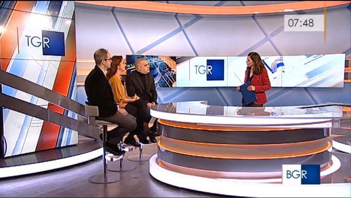 I tre docenti del DICAAR con Elisabetta Atzeni