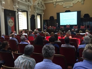 Lincei, polo della Sardegna. Una fase dei lavori tenutisi nell'aula magna del rettorato nel 2018
