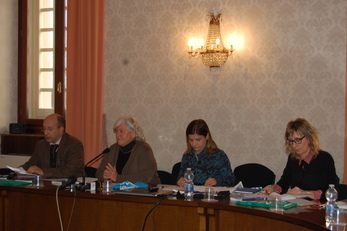 Un'altra immagine della conferenza stampa di presentazione