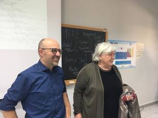 Franciscu Sedda e il Rettore Maria Del Zompo