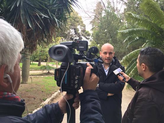 Marco Sideri intervistato dal TG della RAI