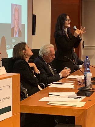 Maria Chiara Di Guardo durante l'intervento al simposio organizzato da Sardegna Ricerche