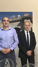 Cagliari. Da sinistra, Salvatore Carta e Gianni Fenu (presidente facolt&agrave; di Scienze)