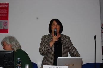 Maria Polo, organizzatrice e anima instancabile della semifinale di zona dei Campionati internazionali dei Giochi matematici