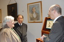 Immagini dell'inaugurazione della Mostra di rari volumi donati da Giuseppe Sterzi. Con il Rettore Alessandro Riva e Francesco Loy