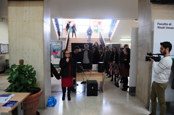 L'inizio dell'Open day a Studi umanistici