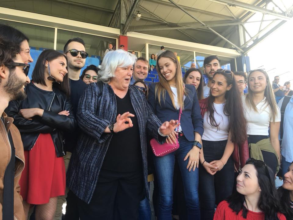Gli studenti di UniCa con il Rettore alla Sardegna Arena