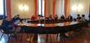 Riunione nella Sala Consiglio dell'Universit&agrave; di Cagliari