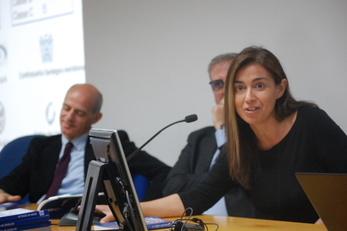 Elio Acquas, Pierluigi Caboni e Carla Aragoni